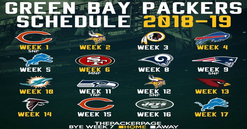 The Packers' 2020 schedule and thoughts - Die Hard Packer Fan