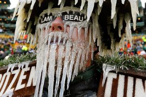 Fond du Lac 'Frozen Tundra Man' Jeff Kahlow in Wisconsin Lottery ad