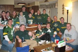 Hosted Packers party at my home