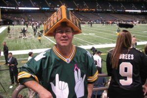 Jeff Padon at the Packers game at Superdome