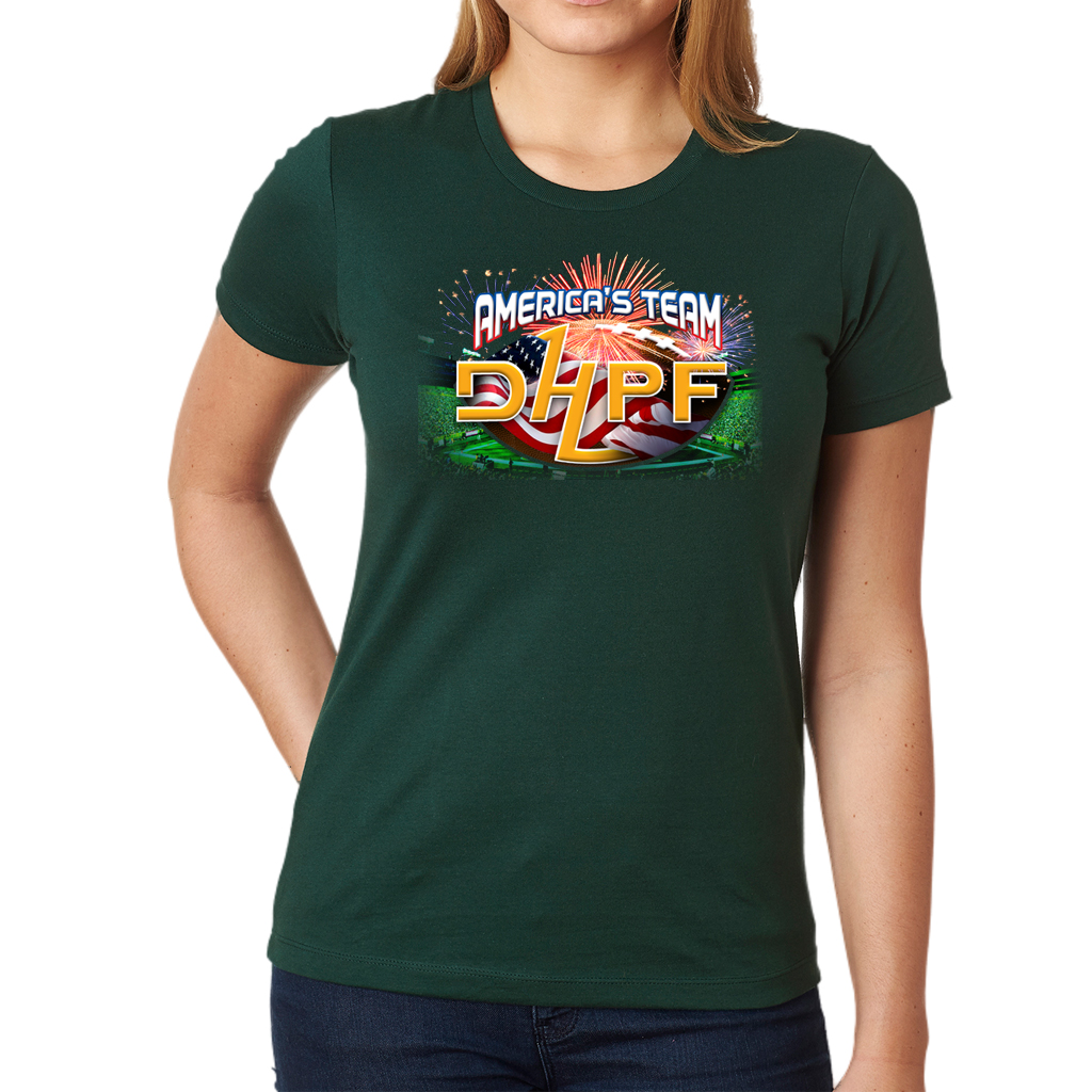 America's Team Women's Green Short Sleeve T-Shirt - Die Hard Packer Fan