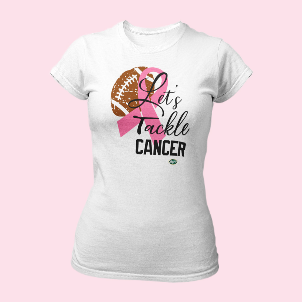 Let's Tackle Cancer Women’s Short Sleeve T-Shirt - Die Hard Packer Fan