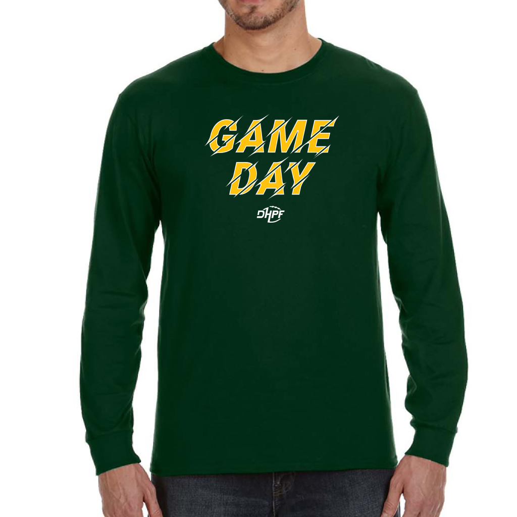 Game Day Women's Green Short Sleeve T-Shirt - Die Hard Packer Fan