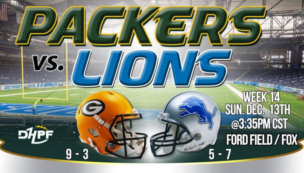 Packers look to sweep the Lions and get win #10 on the season - Die Hard  Packer Fan