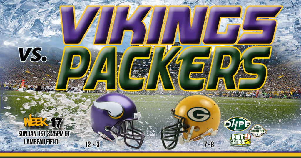 Happy New Years Packers Vs. Vikings Jan. 1 2023 Lambeau Field