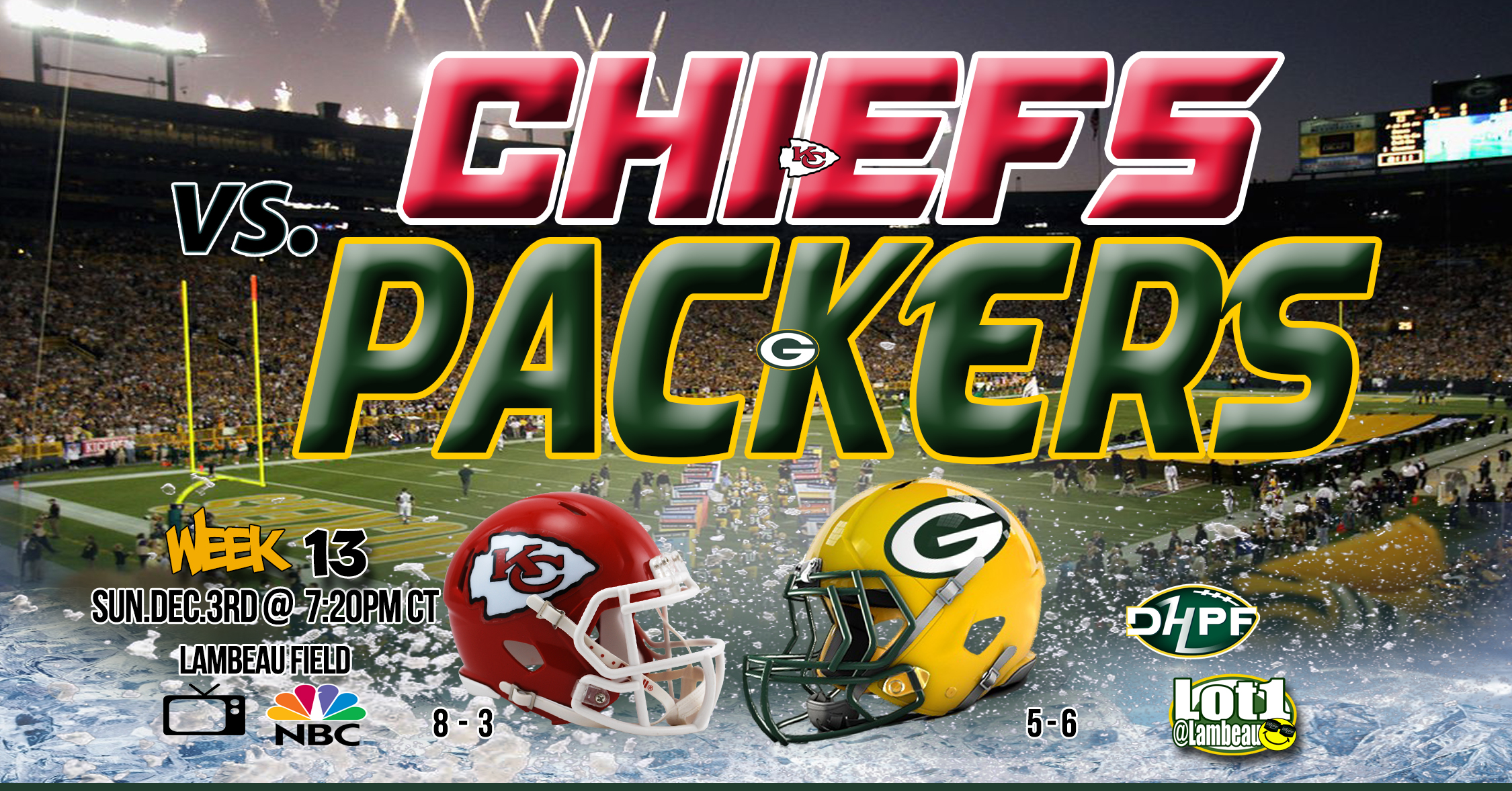 Huge night in Green Bay as the Packers host the Chiefs Die Hard