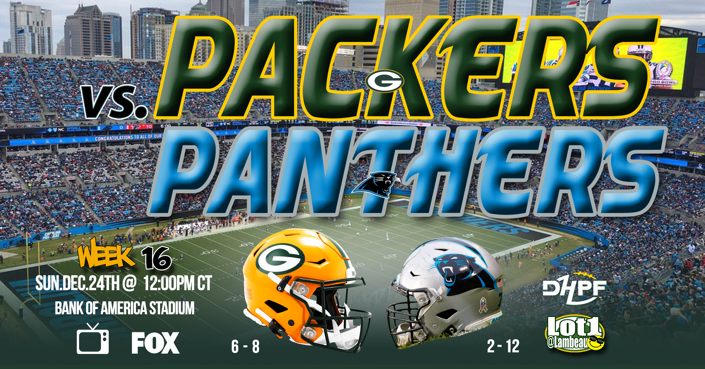 Packers face the Panthers on the road as they look to turn things