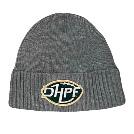 DHPF Unisex Grey Beanie w/Patch - Die Hard Packer Fan