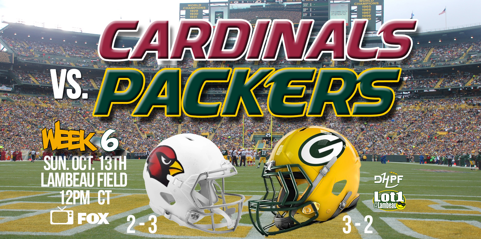 10-13-2024 V1 Arizona Cardinals vs Green Bay Packers WEEK 6 Greg Goshaw Pre-game DHPF Die Hard Packer Fan