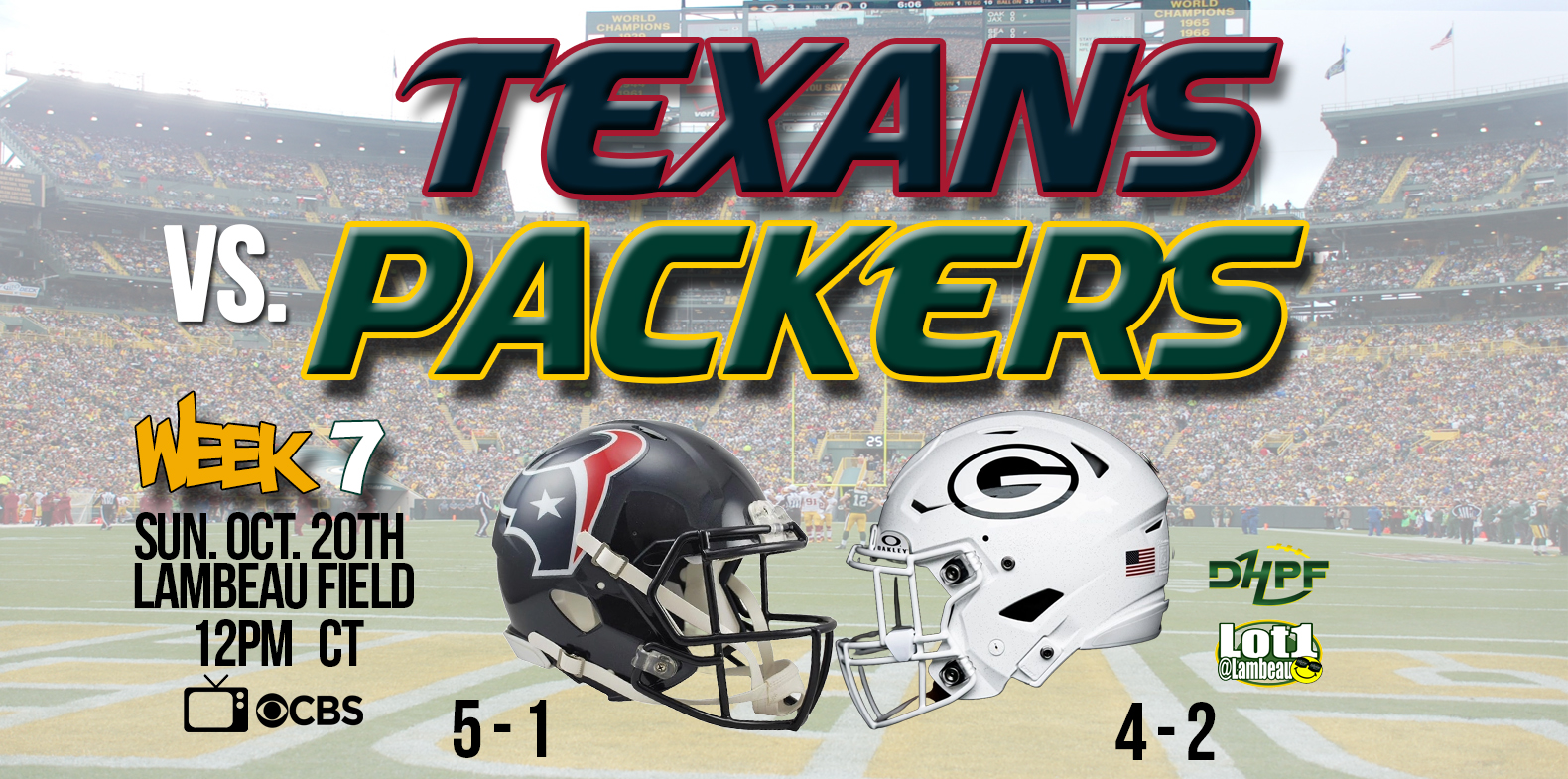 10-20-2024 V1 Houston Texans vs Green Bay Packers WEEK 7 Greg Goshaw Pre-game DHPF Die Hard Packer Fan