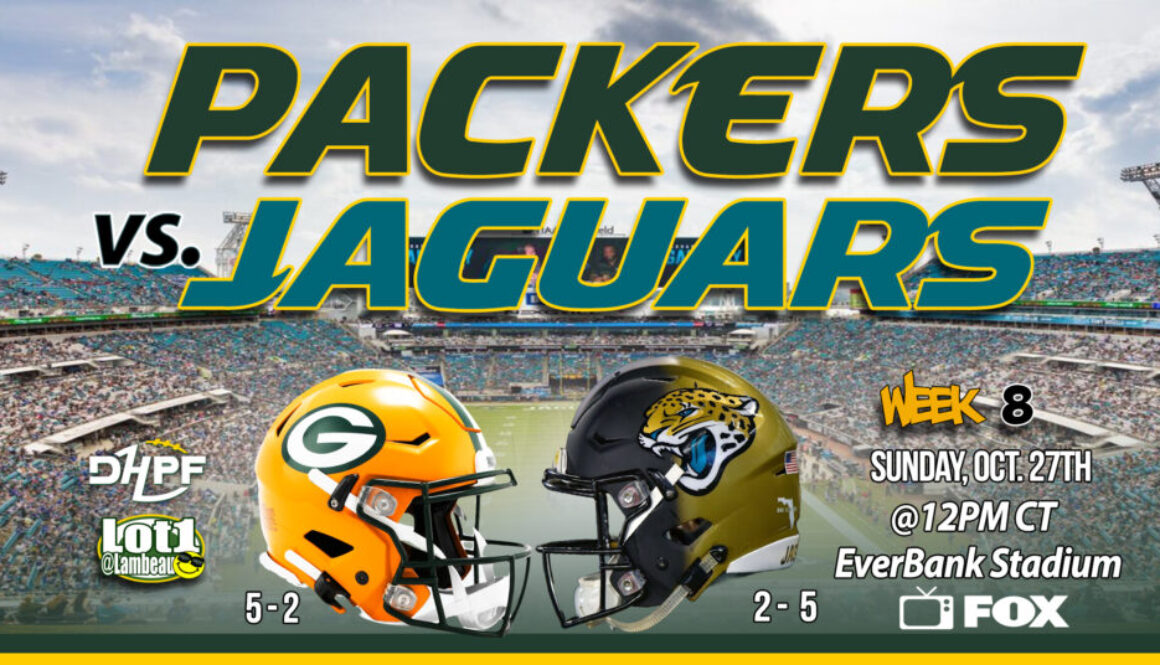 10-27-2024 V001 Game Day Green Bay Packers vs Jacksonville Jaguars Week 8 DHPF Die Hard Packer Fan