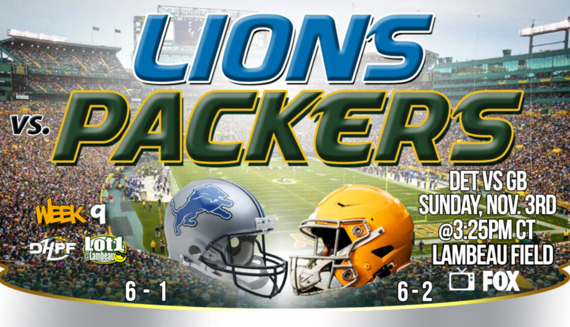 11-2-2024 Detroit Lions vs Green Bay Packers Greg Pregame V4