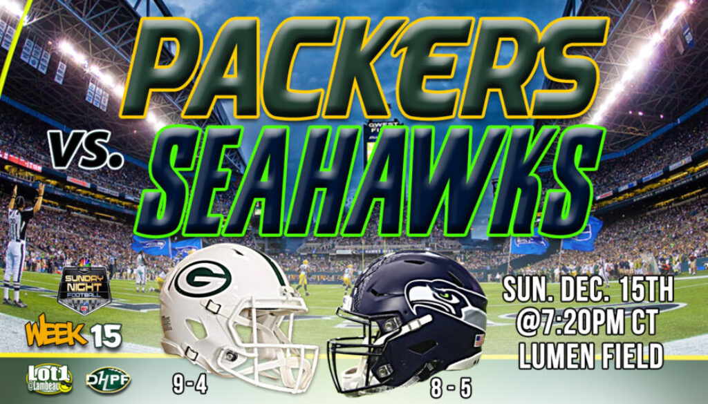 12-15-2024 v02 Packers vs Seahawks Week 15 Greg Goshaw Pre-Game DHPF DIE HARD PACXKER FAN