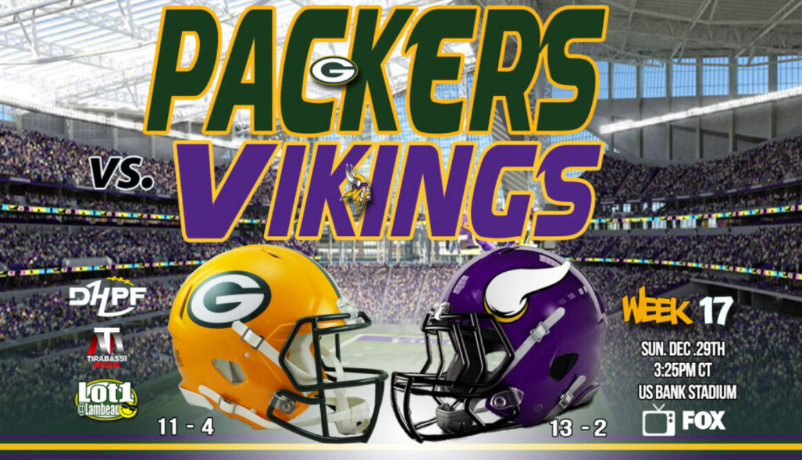 12-29-2024 V001 Green Bay Packes vs Minnesota Vikings Week 17 Greg Goshaw PreGame DHPF DIE HARD PACKER FAN